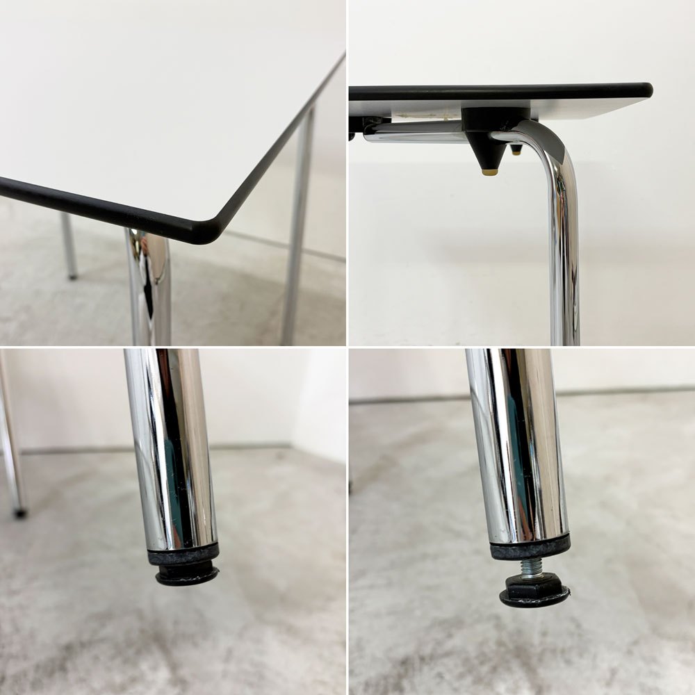 ヴィトラ vitra ハルテーブル HAL Table Square ダイニングテーブル スクエア W75cm グレー ジャスパー・モリソン 廃番 ●