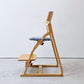 豊橋木工 TOYOMOKU アップライトチェア UPRIGHT CHAIR ナチュラル × アクアブルー 交換用座面カバー付き PVC ベビーチェア キッズチェア ●