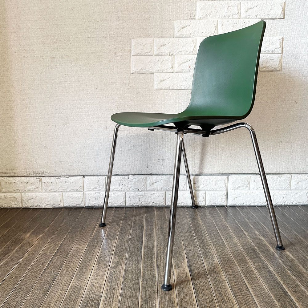 ヴィトラ vitra ハルチューブ HAL Tube サイドチェア ダイニングチェア グリーン スタッキング ジャスパー・モリソン 定価￥39,600- B ◎