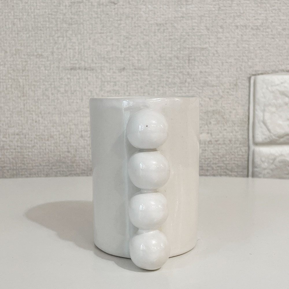 クヴァジエ 彩 Aya Courvoisier PERLEシリーズ パールマグ4 PERLE MUG 4 マグカップ フラワーベース 陶器 現代作家 ◎