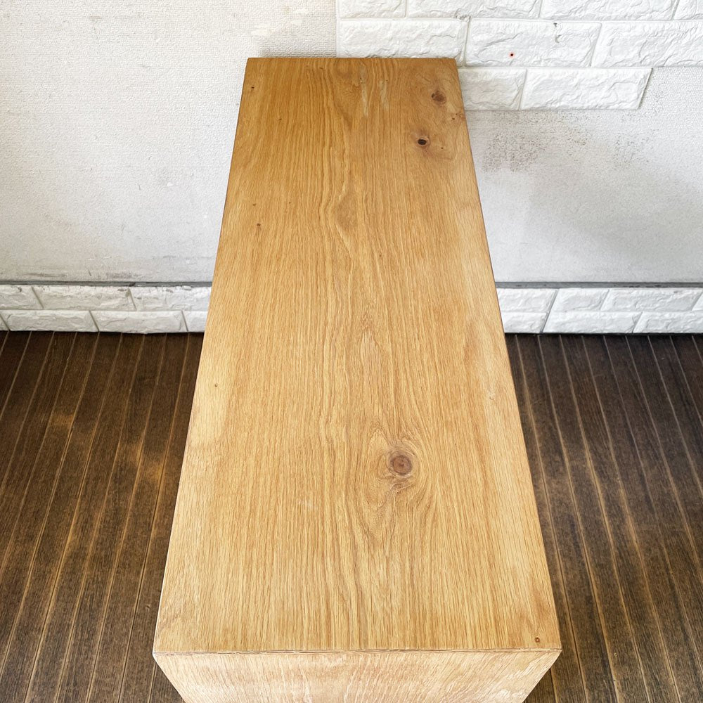 リラックスフォーム RELAXFORM コパン COPAINS デスク オーク材 W87.5cm コンソール ディスプレイラック ナチュラル 関家具 定価￥31,250- ◎