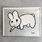 フランク・コジック Frank Kozik スモーキンバニー Smoking Rabbit シルクスクリーン シルバー エディションナンバー入り 額装品 ♪