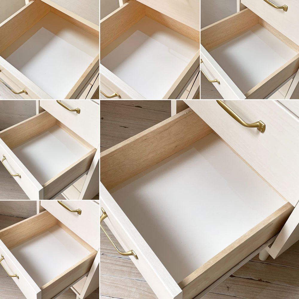 ビーカンパニー B-Company 5ドロワー マルチ チェスト Multi Chest 深型タイプ 5段 収納家具 箪笥 木目調ホワイト ★
