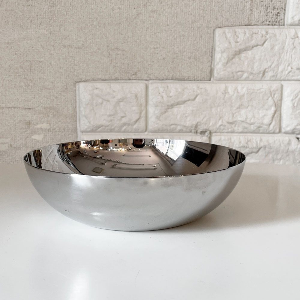 アレッシィ ALESSI サラダボウル ステンレススチール 直径19cm イタリア ◎