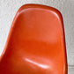 ハーマンミラー Herman Miller サイドシェルチェア セカンド 2nd FRP オレンジ ダウェルベース イームズ ビンテージ ミッドセンチュリー ◇