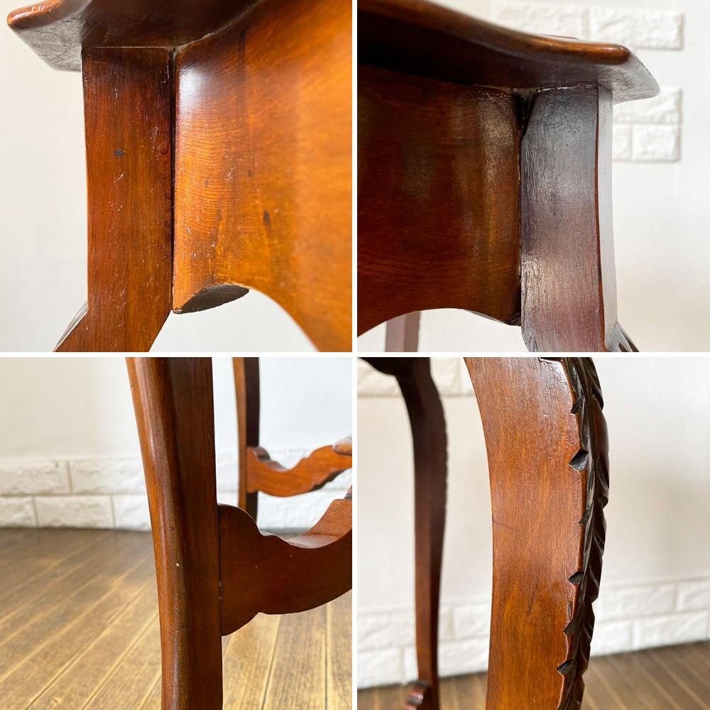 UKビンテージ UK Vintage マホガニー カフェテーブル ラウンドテーブル Φ61cm 英国家具 アンティーク ロイズアンティーク取扱 ◎