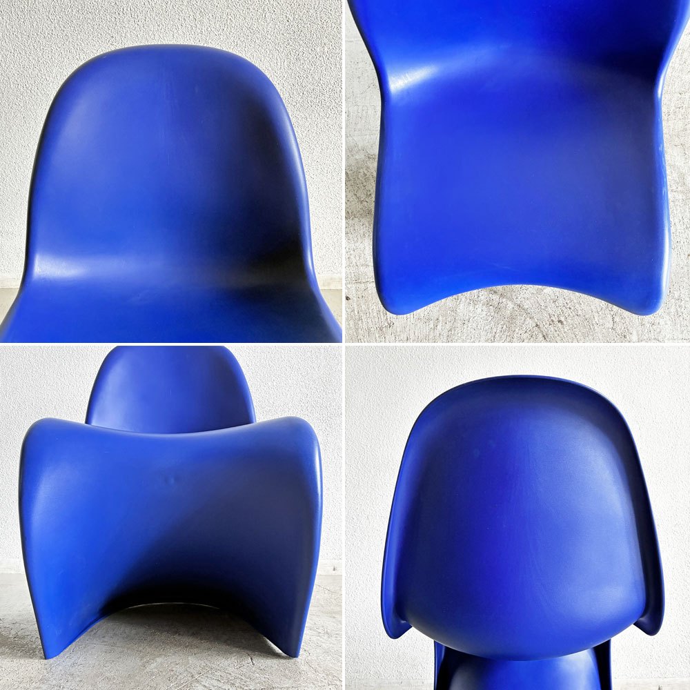 ヴィトラ vitra パントンチェア Panton Chair ブルー 屋内外使用可 ヴェルナー・パントン 旧モデル 廃番カラー ミッドセンチュリー スペースエイジ B 〓