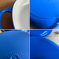 ルクルーゼ LE CREUSET ビュッフェキャセロール 26cm 両手鍋 鋳物 ハーモニックブルー フランス 廃番 ♪