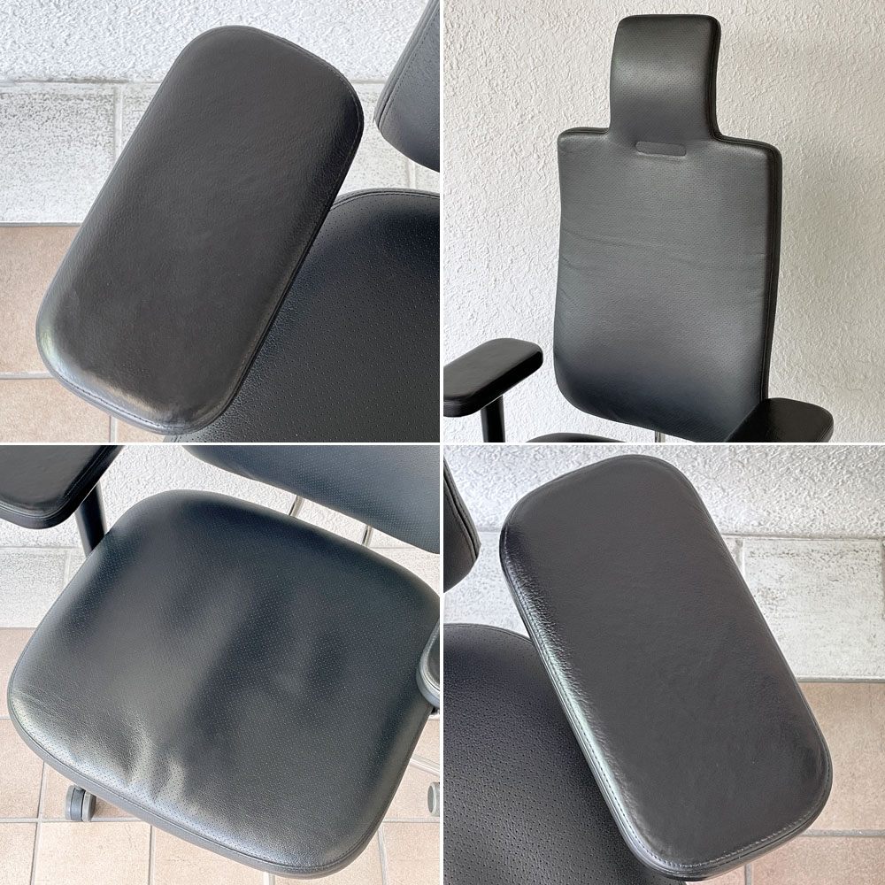 ヴィトラ vitra ヘッドライン Headline デスクチェア オフィスチェア 本革 マリオ・ベリーニ＆クラウディオ・ベリーニ グッドデザイン賞 ◇