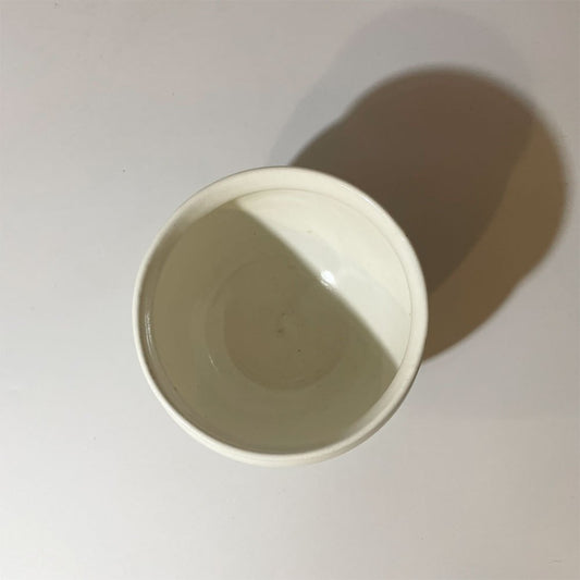 鈴木環 ピジョンカップ M 現代作家 陶芸家 ホワイト 小鉢 器 C ★