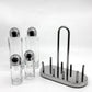アレッシィ ALESSI 5070 調味料入れ コンディメントセット (オイル&ビネガー＆ソルト＆ペッパー) エットーレ・ソットサス Ettore Sottsass イタリア ●