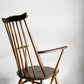 アーコール Ercol ゴールドスミス ダイニングチェア アームチェア コロニアル ハイバック エルム材 ダークブラウン UKビンテージ 英国 ■
