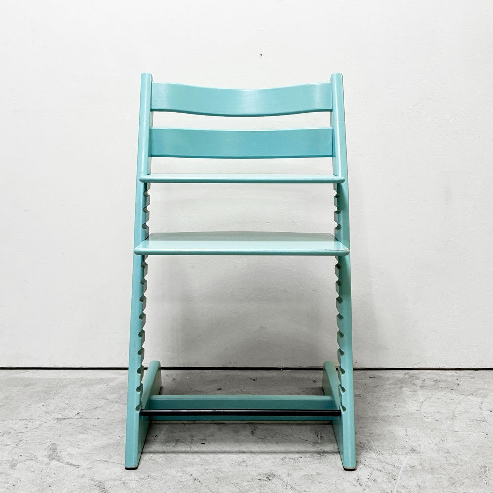 ストッケ STOKKE トリップトラップ TRIPP TRAPP ベビーチェア キッズチェア S/N6～ ノルウェー 北欧家具 アクアブルー ●