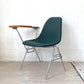ハーマンミラー Herman Miller サイドシェルチェア セカンド 2nd ビンテージ アプホルスター スクールベース スタッキングベース 肘掛けテーブル付 イームズ ミッドセンチュリー H ★