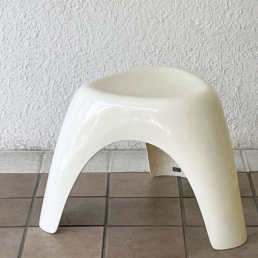 ハビタ habitat エレファントスツール elephant stool ホワイト FRP製 柳宗理 ミッドセンチュリー ビンテージ 名作 希少 ◇