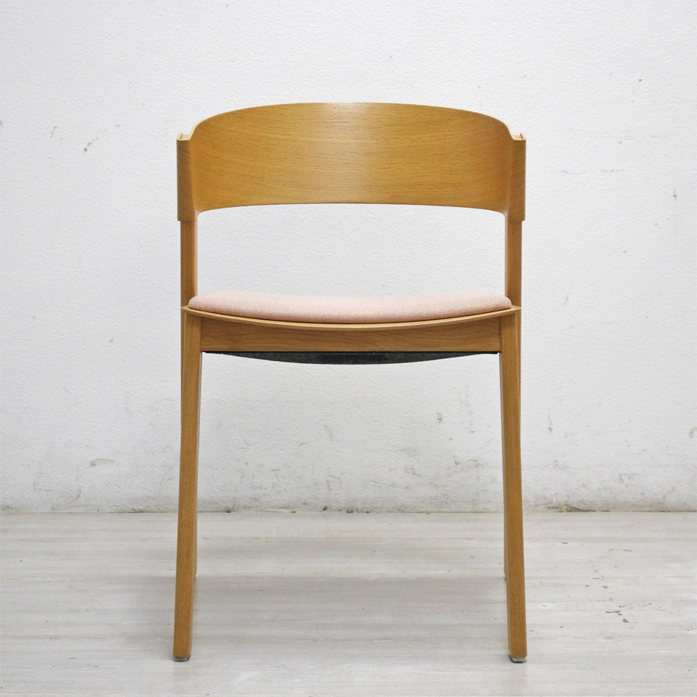 ムート muuto カバーサイドチェア Cover Side Chair ダイニングチェア スタッキング オーク材 布座 クヴァドラ生地 トーマス・ベンゼン ピンク B ●