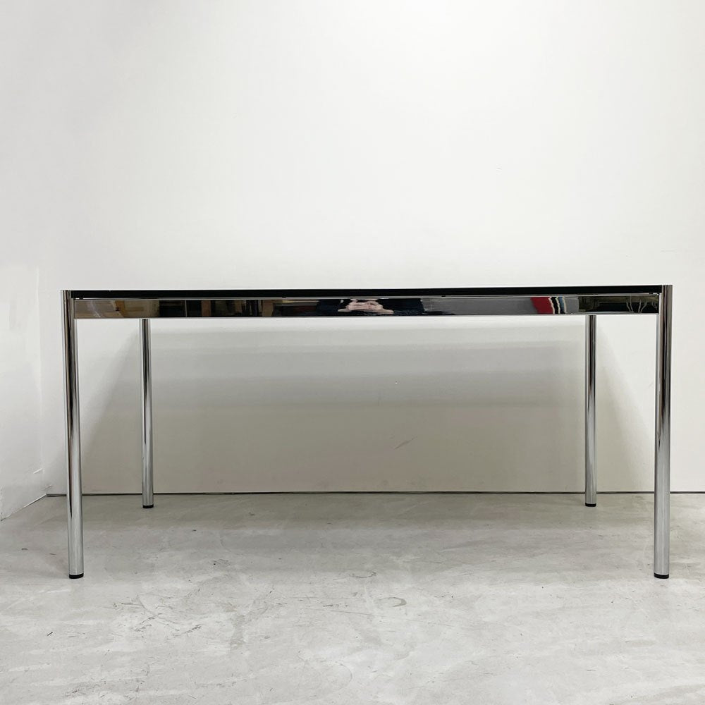 USMモジュラーファニチャー USM Haller USMハラーテーブル ワーキングデスク ダイニングテーブル W150×D75×H72cm パールグレーラミネート(ホワイト) 高さ調整機能付 ●