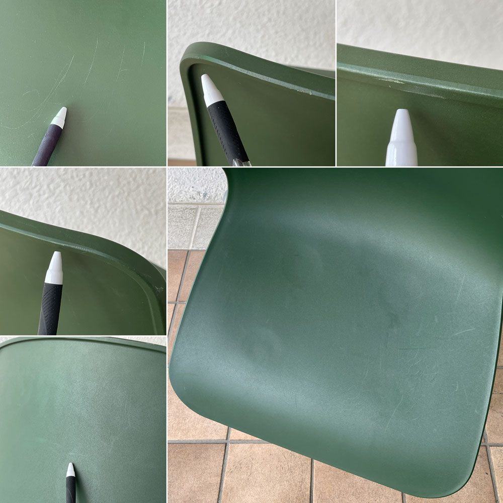 ヴィトラ vitra ハルチューブ HAL Tube サイドチェア ダイニングチェア スタッカブル グリーン ジャスパー・モリソン C ◇