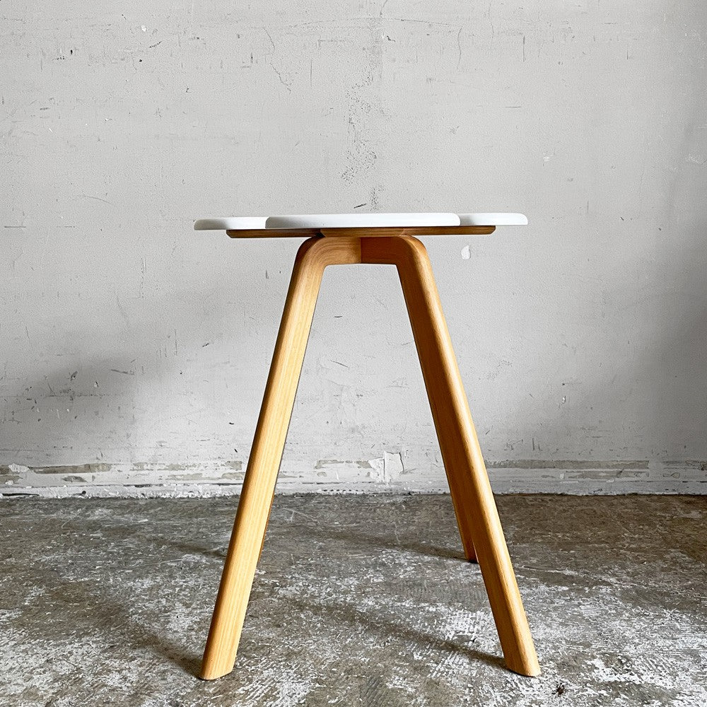 天童木工 Tendo クローバー Clover スツール ハイ ホワイトカラー T-3140MD-WA ビーチ材 MDF スタッキング H44cm 小池智子 国産家具 ■