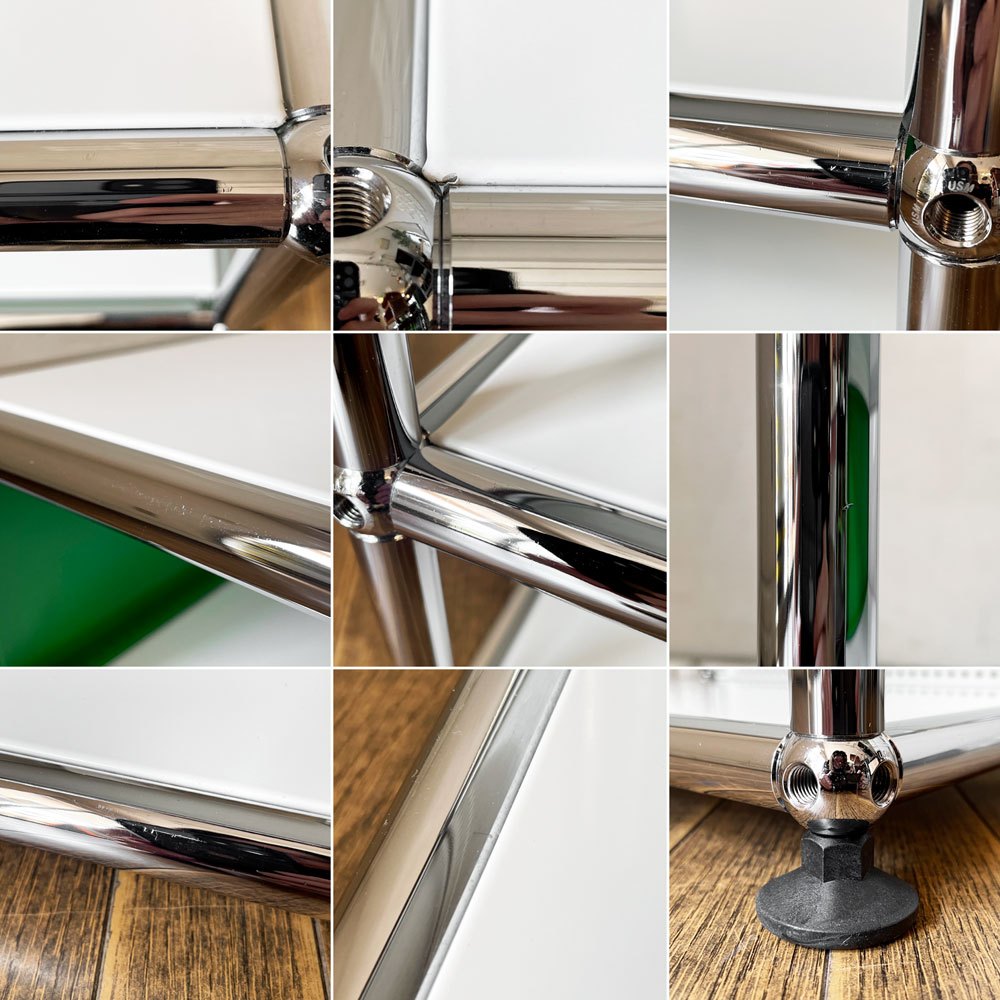 ユーエスエムハラー USM Haller モジュラーファニチャー ハラーシステム キャビネット オープンシェルフ 1列3段 H44.5cm マルチカラー スイス 参考価格￥132,341- ◎