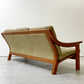 PJ ファニチャー PJ furniture チーク無垢材 3pソファ 3シーター POUL JEPPESEN デンマークビンテージ ●