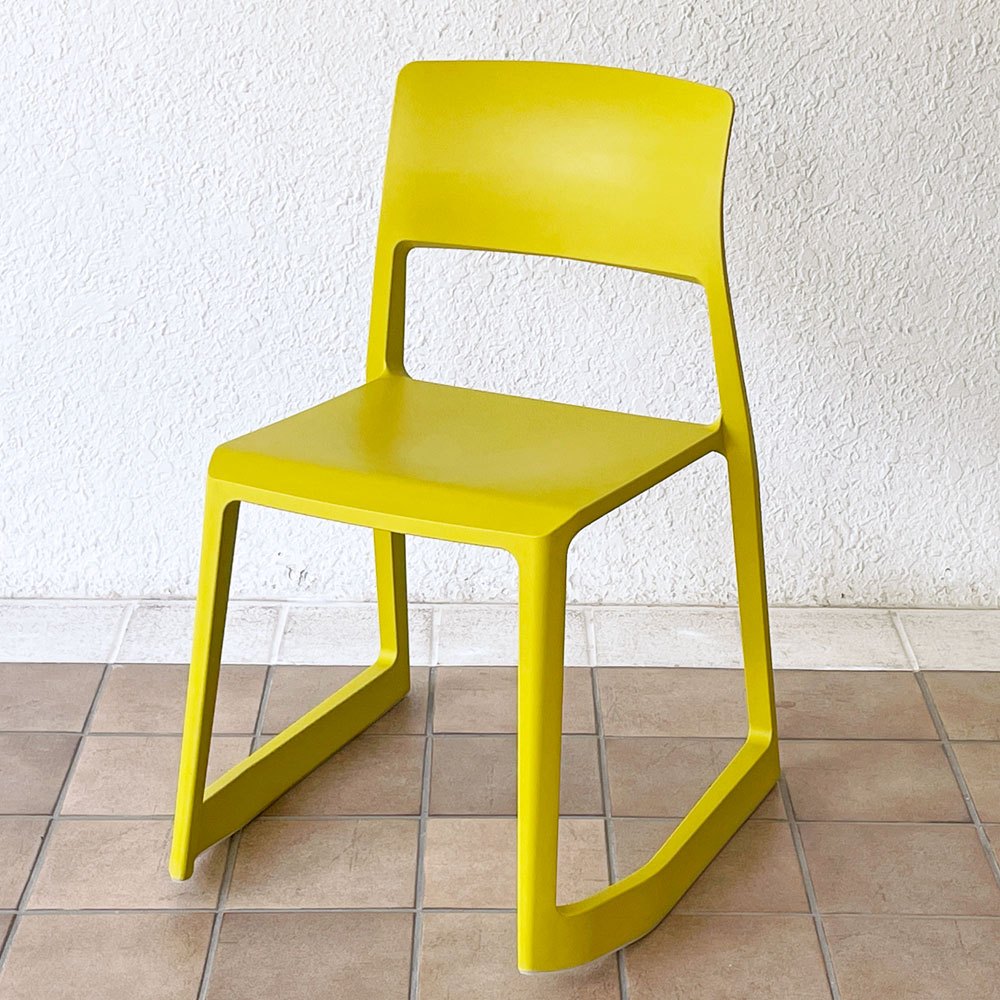 ヴィトラ Vitra ティプトン Tip Ton ワークチェア ダイニングチェア デスクチェア マスタード スタッキング チルト機能 定価￥47,300- ◇