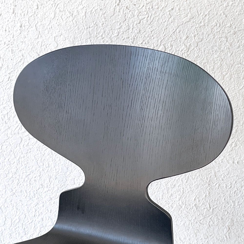 フリッツハンセン Fritz Hansen アントチェア アリンコチェア 3本脚 カラードアッシュ ブラック アルネ・ヤコブセン デンマーク 北欧家具 ◇