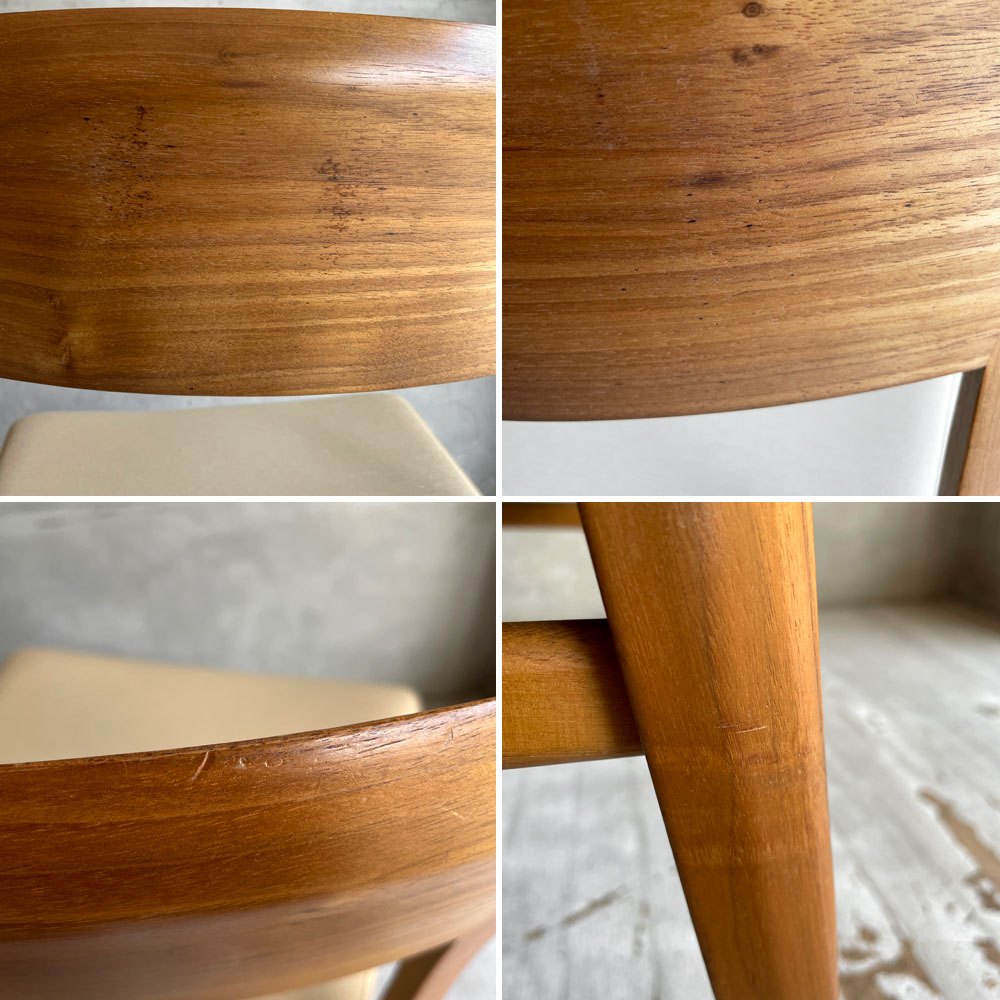 カリモク Karimoku CT53 食堂椅子 ダイニングチェア ウォールナット無垢材 マニエラ生地 2脚セット 販売価格￥161,260- ♪