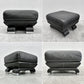 IDC大塚家具 OTSUKA エルエス リュクス01 L/S LUXE-01 3シーターソファ W219cm ヘッドレスト×2個 + オットマン付き 〓