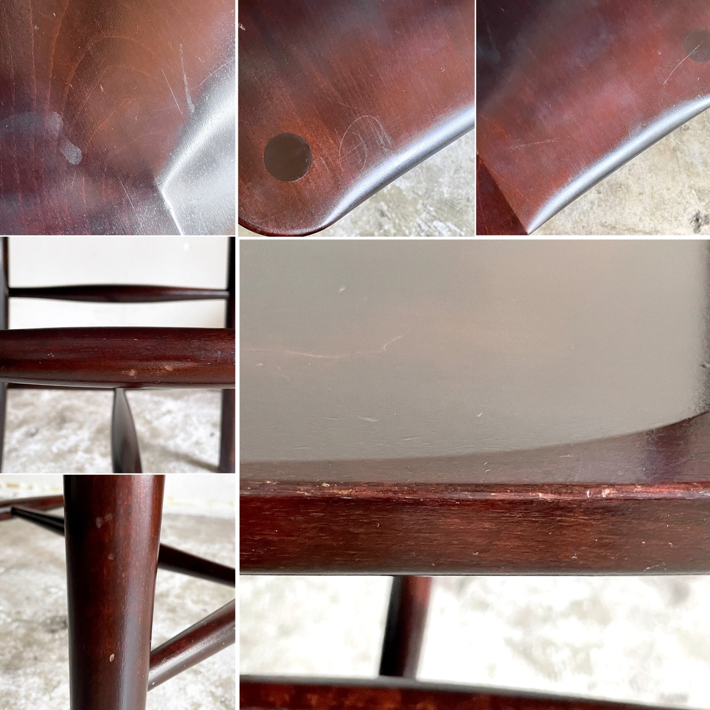 松本民芸家具 220F型 チェア Finnish style Chair ダイニングチェア ミズメザクラ材 民藝家具 和モダン 定価￥148,500- A ■