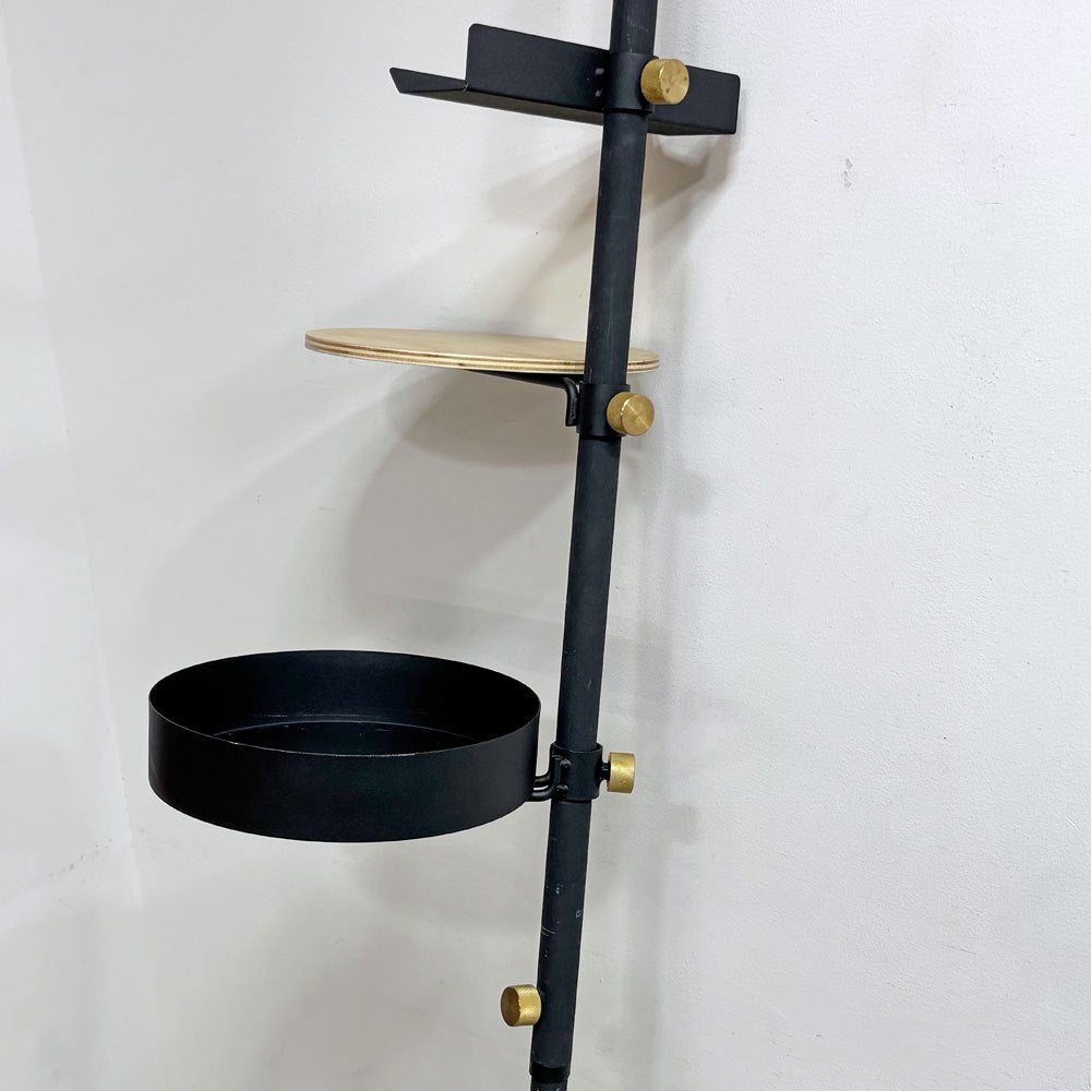 ドローアライン DRAW A LINE テンションロッド Tension Rod B + テーブル＆トレイ＆ブックスタンド  ブラック ●