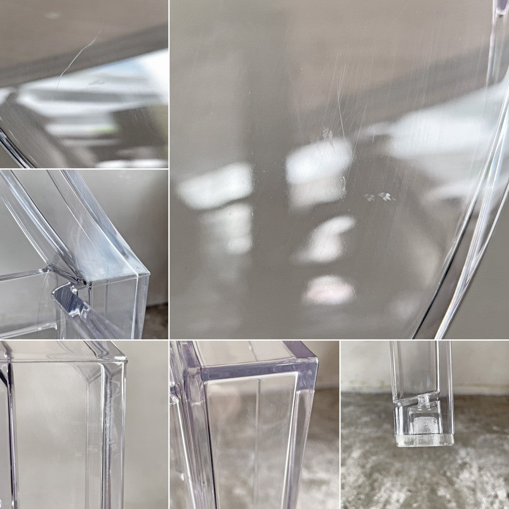 カルテル Kartell ルイゴースト Louis Ghost アームチェア ダイニングチェア クリスタル フィリップスタルク Philippe Starck イタリア ■
