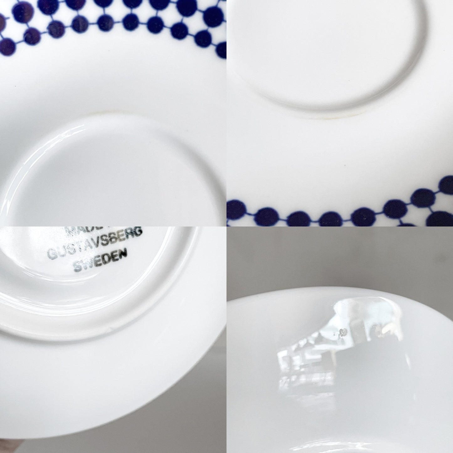 グスタフスベリ GUSTVSBERG アダム ADAM コーヒーカップ&ソーサー C&S スティグ・リンドベリ Stig Lindberg Φ8cm 復刻品 北欧雑貨 ■