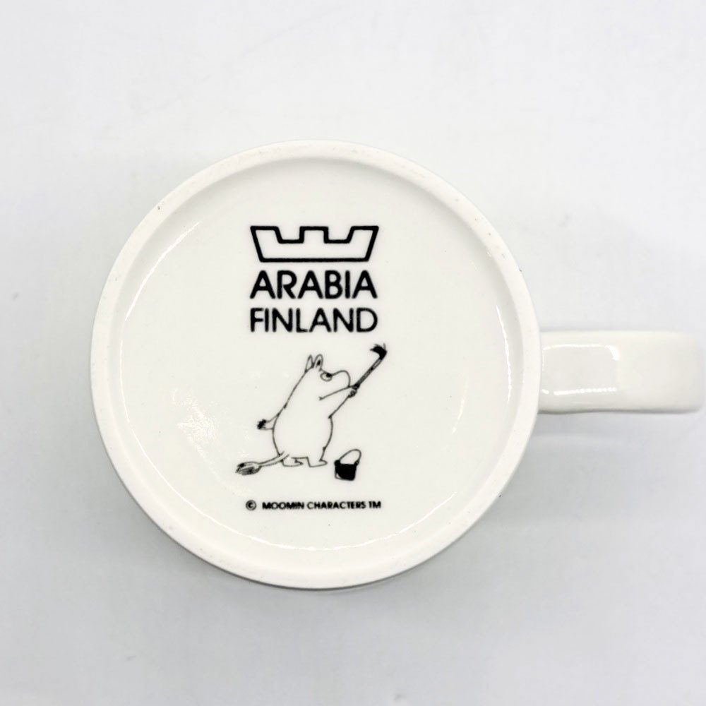 アラビア ARABIA ムーミン Moomin マグカップ トフスランとビフスラン ライトグリーン 廃番 フィンランド 北欧食器 ●