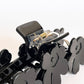 マリメッコ marimekko ミニウニッコ ヘアクリップ Mini Unikko Hair Clip ブラック ヘアアクセサリー 廃番カラー マイヤ・イソラ 北欧 定価￥10,210- ■