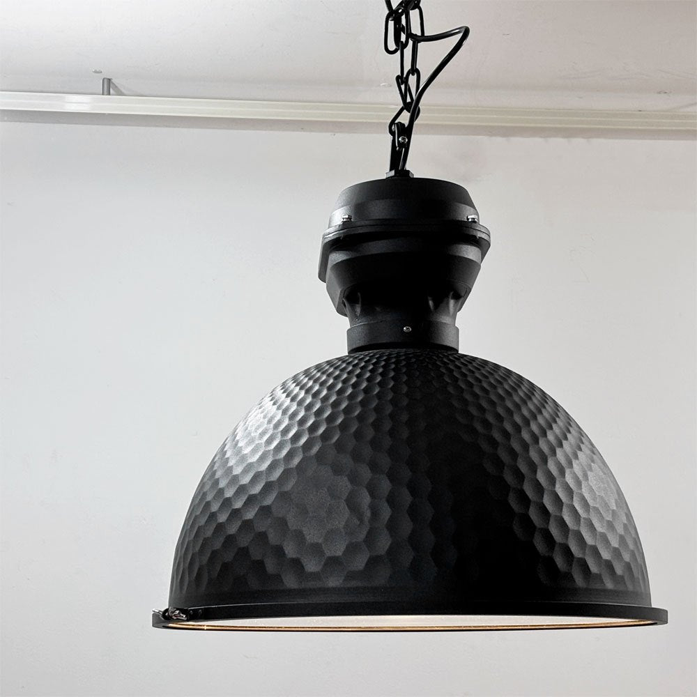 デクター DECTER ペンダントライト ハンマード加工 ブラック W53cm スチール × ガラス インダストリアルデザイン 関家具取扱 ●