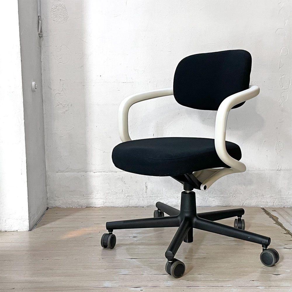ヴィトラ vitra オールスター Allstar オフィスチェア デスクチェア ホワイト × ブラック ファブリック コンスタンチン・グルチッチ 参考定価￥163,900- ★