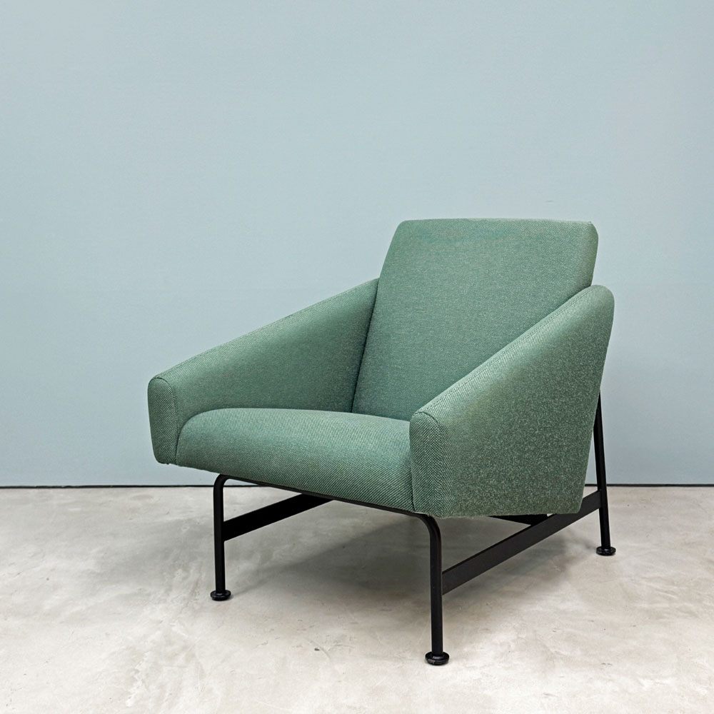 イデー IDEE ダヴラウンジ DOVE LOUNGE ラウンジチェア 1pソファ 1人掛け グリーン ファブリック スチールレッグ ◎