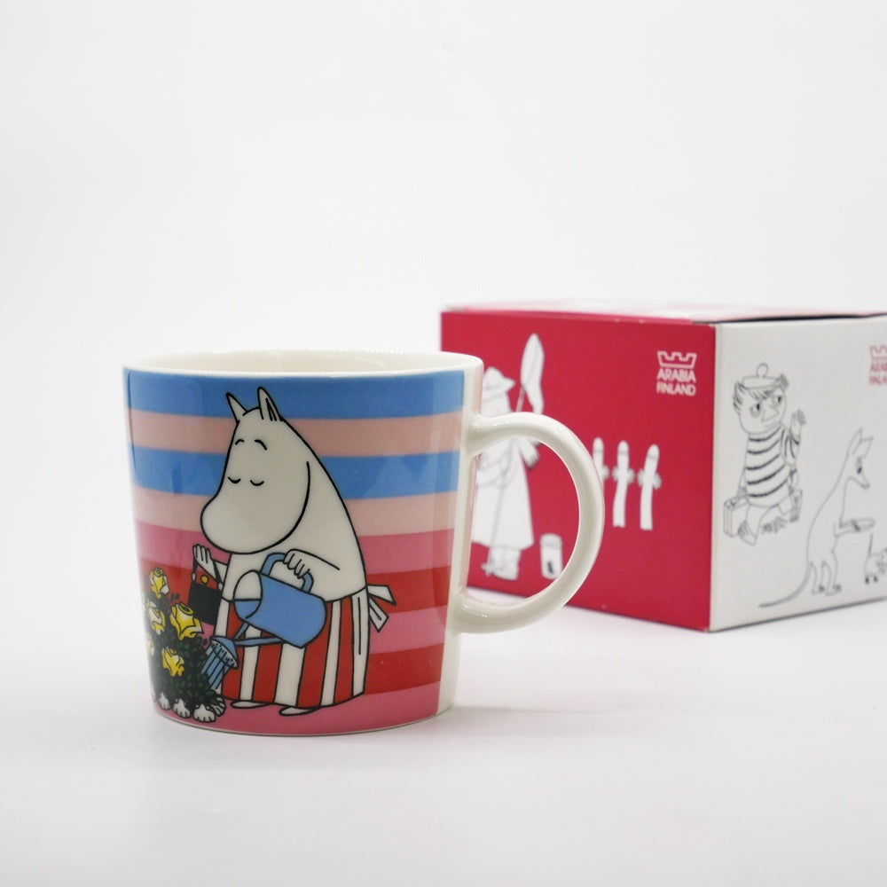 アラビア ARABIA ムーミンマグ MOOMIN ローズガーデン 2010年 夏限定 フィンランド 北欧食器 箱付き ●