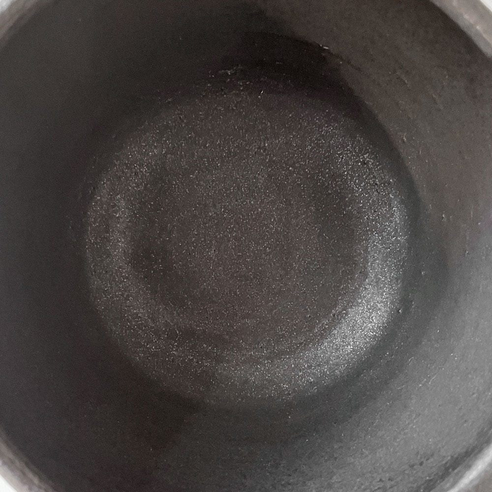 正島克哉 Katsuya Shoujima 片手土鍋 黒 小 全幅19.5cm 直火可 工房正島 現代作家 B ◎