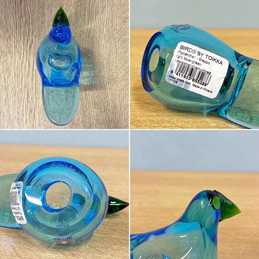 イッタラ iittala イッタラバード シエッポ Sieppo ライトブルー × グリーン 2015年 918/1000 箱付き オイバ・トイッカ SCOPE別注 ◎