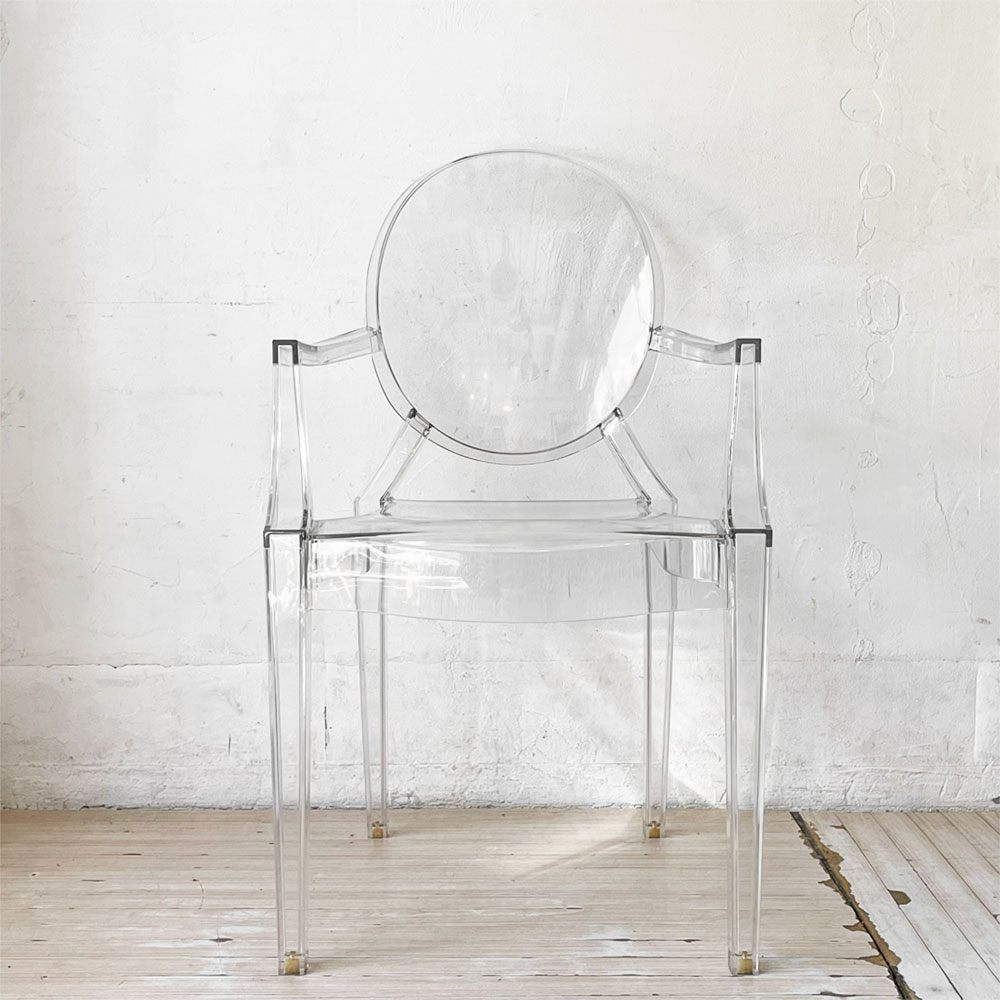 カルテル Kartell ルイゴースト LouisGhost アームチェア クリスタル スタッキング フィリップ・スタルク Philippe Starck イタリア B ★