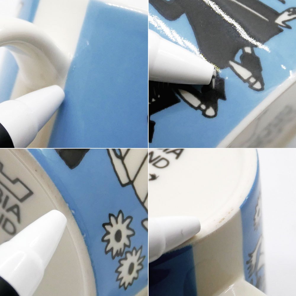 アラビア ARABIA ムーミンマグ MOOMIN ピース ライトブルー 1996-2002年 廃番 フィンランド 北欧食器 希少 ●