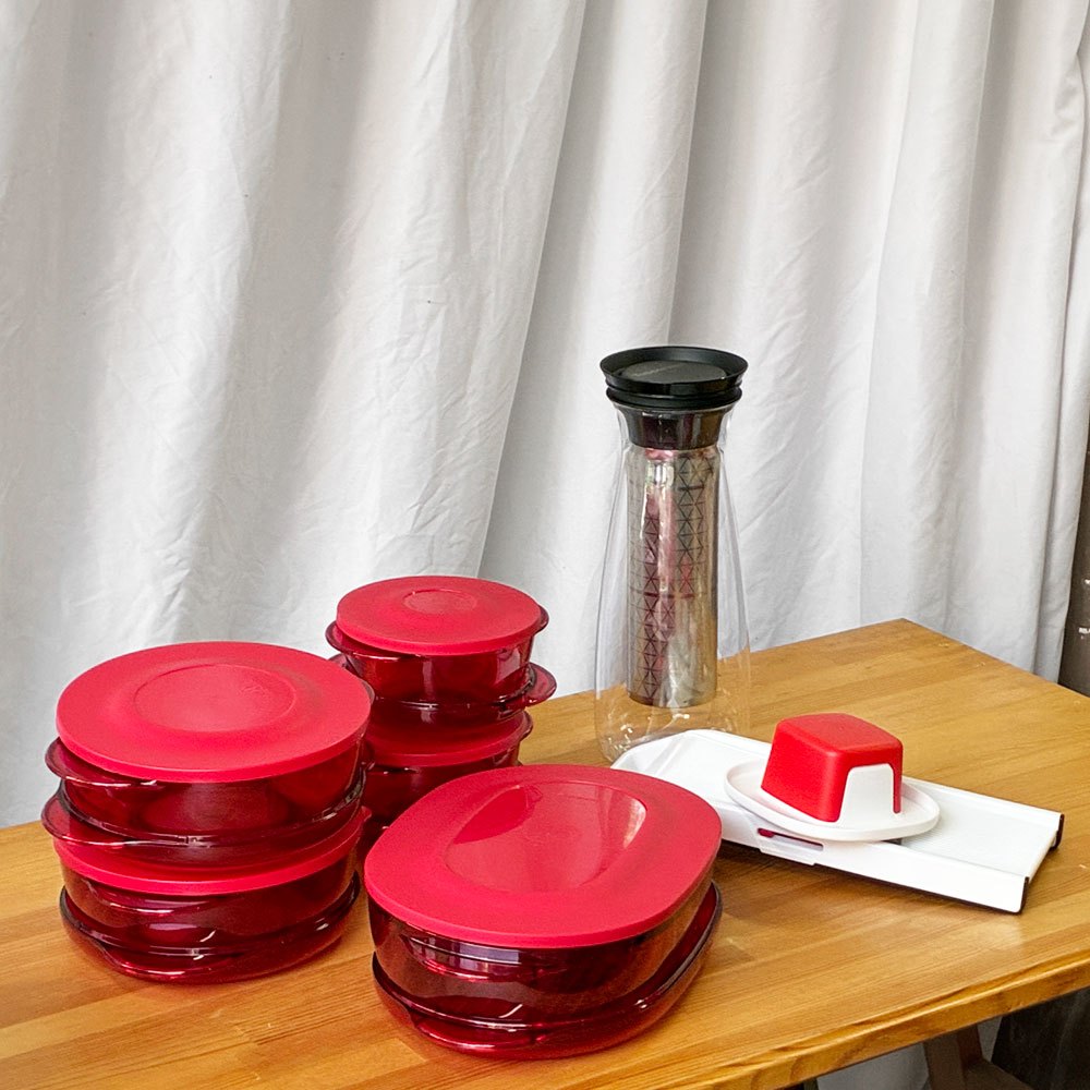 タッパーウェア Tupperware 調理器具 保存容器 バラエティセット まとめ売り 計7個 アメリカ ◇