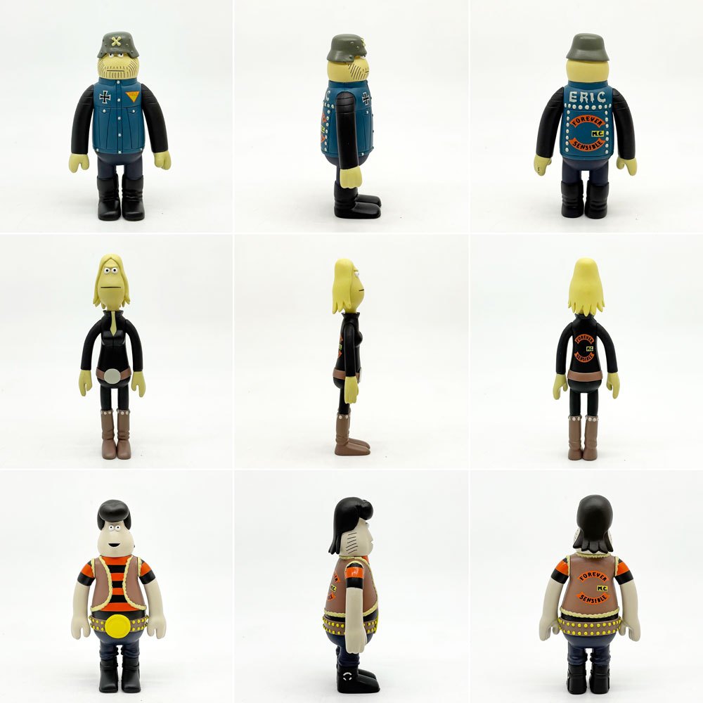 ジェームス・ジャービス James Javes アモストイ AMOS TOY インクラウド IN-CROWD Forever Sensible M.C. フィギュアセット 6体入り プラスチック製 2003年 イギリス 廃番 希少 ●