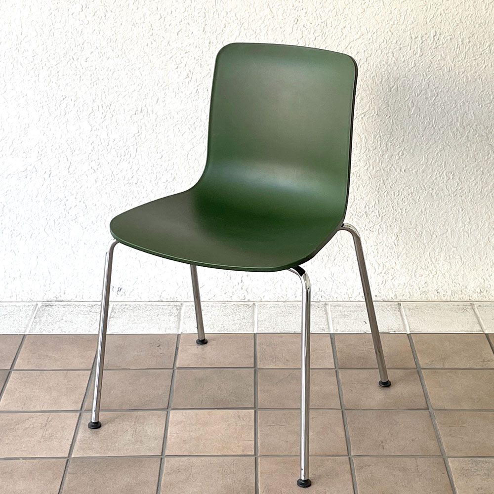 ヴィトラ vitra ハルチューブ HAL Tube サイドチェア ダイニングチェア スタッカブル グリーン ジャスパー・モリソン A ◇