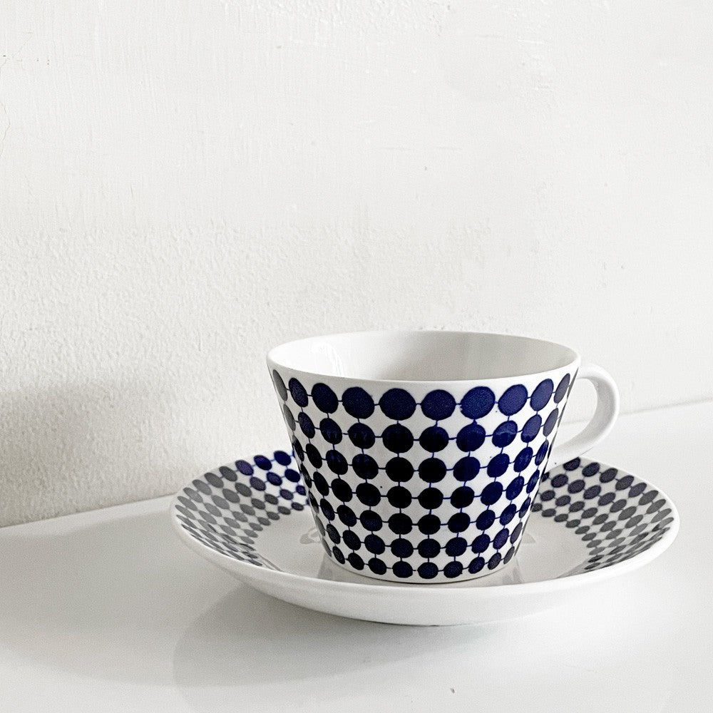 グスタフスベリ GUSTVSBERG アダム ADAM コーヒーカップ&ソーサー C&S スティグ・リンドベリ Stig Lindberg Φ8cm 復刻品 北欧雑貨 ■