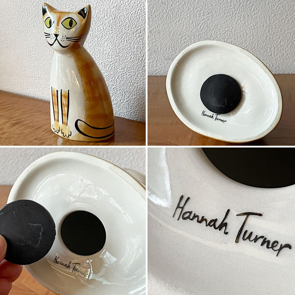 ハンナターナー Hannah Turner 貯金箱 Money box ネコ Cat ジンジャー タビー GINGER Tabby H21㎝ ◇