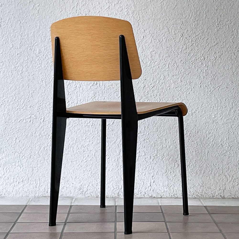 ヴィトラ vitra スタンダードチェア Standard chair ナチュラルオーク×ディープブラック ジャン・プルーヴェ Jean Prouve 名作椅子 定価138,600円 ◇