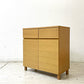 無印良品 MUJI オーク材 キャビネット W80cm 木製扉 木製収納 ナチュラル シンプルモダン ●